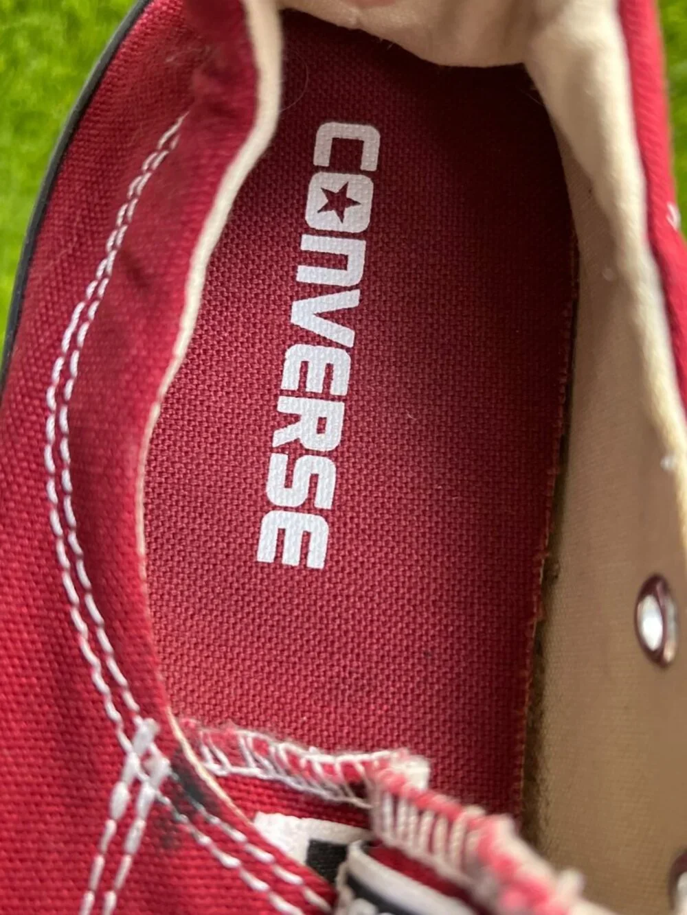 Converse Chuck Taylor All Star Low Womens Size 7 Red Athletic Shoes Sneakers - Picture 8 of 10